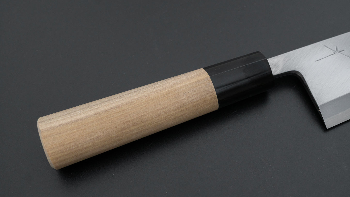 Hitohira Togashi White #2 Deba 165mm Ho Wood Handle (D-Shape/ Saya)