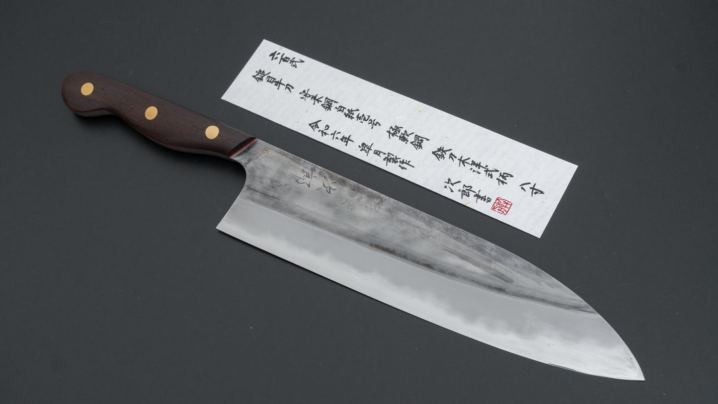 Jiro Tsuchime Yo Gyuto 240mm Tagayasan Handle (#602)