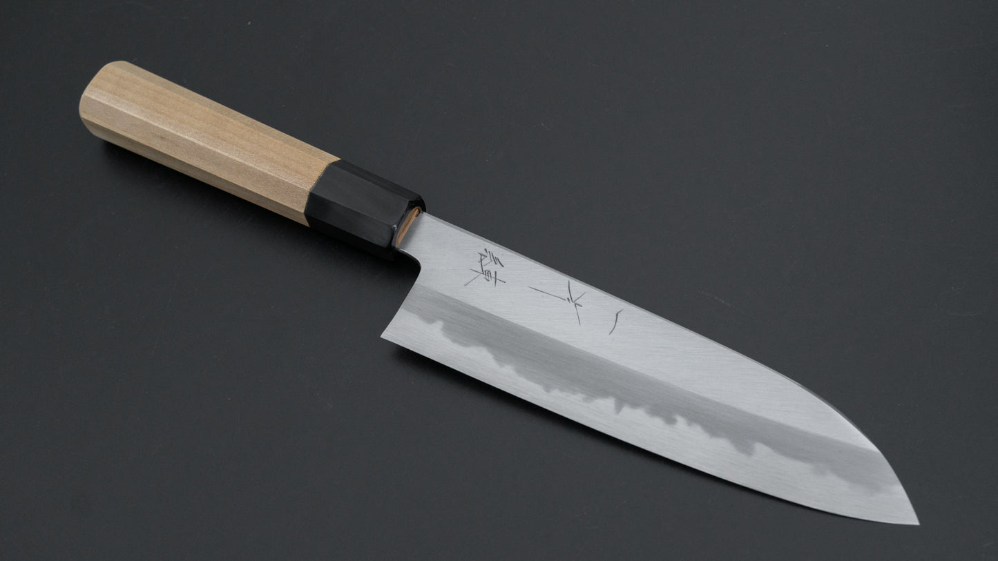 Hitohira Tanaka Ren White #2 Santoku 180mm Ho Wood Handle