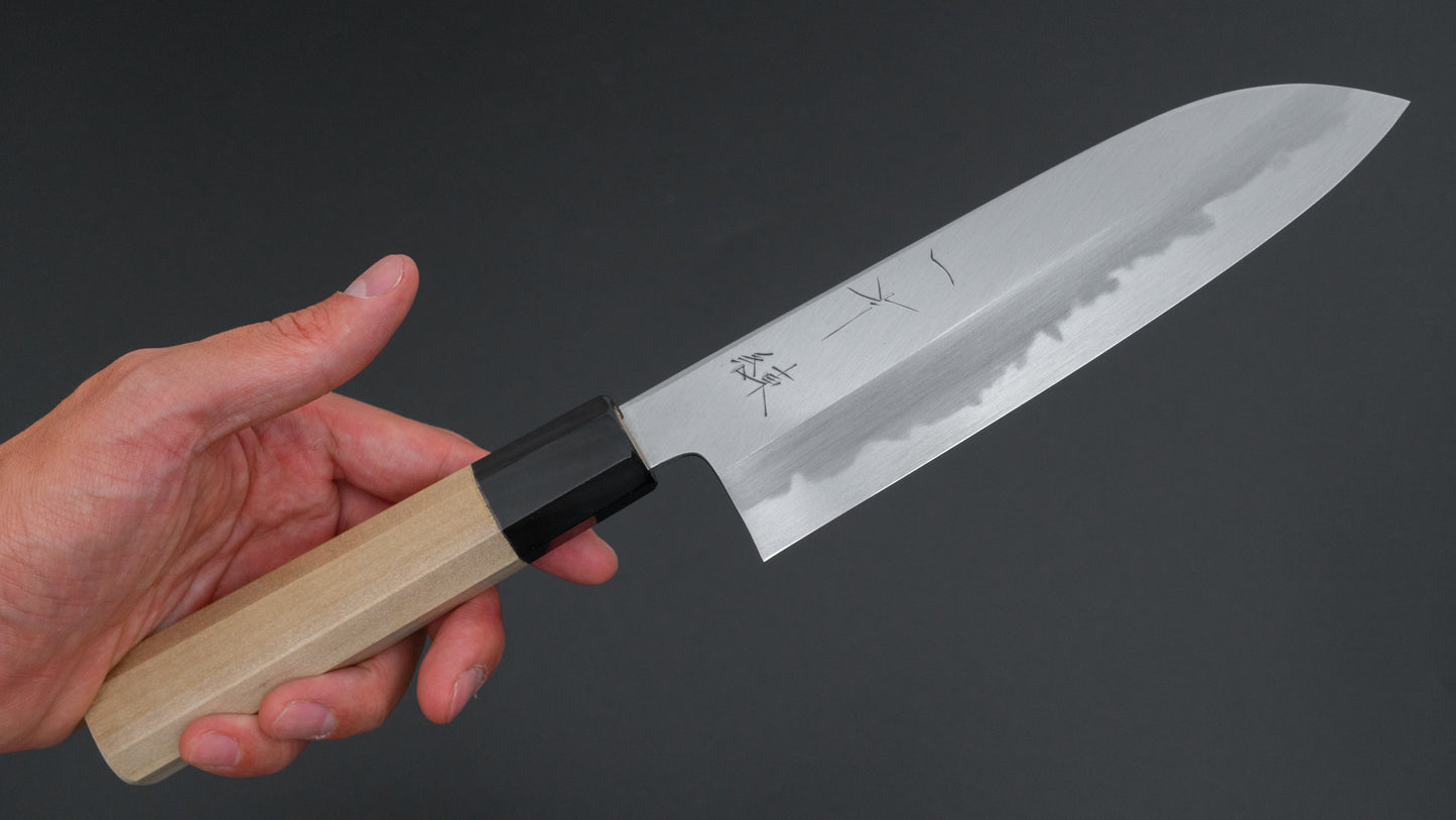 Hitohira Tanaka Ren White #2 Santoku 180mm Ho Wood Handle