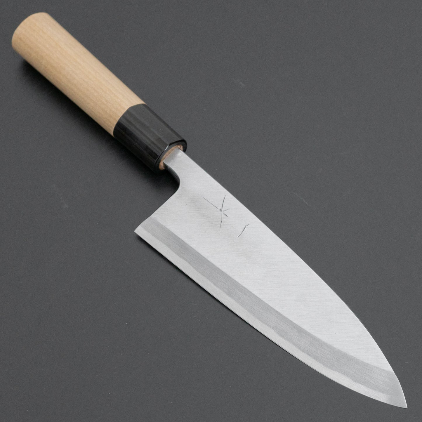 Hitohira Tanaka Manzo Blue #1 Deba 165mm Ho Wood Handle (D-Shape/ Saya) - HITOHIRA