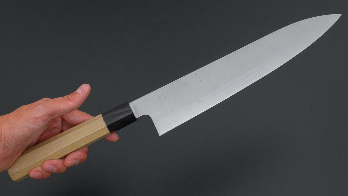 Hitohira Ashi White #2 Gyuto 270mm Ho Wood Handle