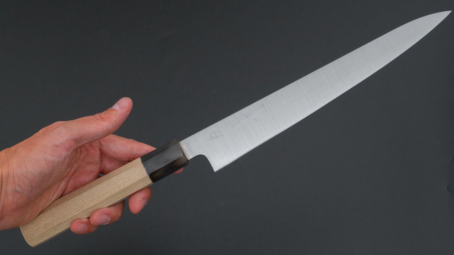 Hitohira Ashi White #2 Sujihiki 240mm Ho Wood Handle