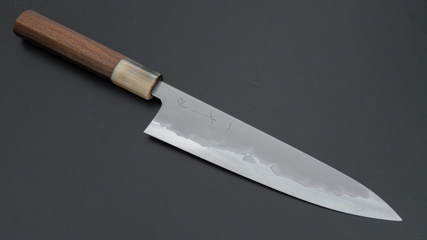 Hitohira Tanaka Izo Blue #1 Stainless Clad Gyuto 210mm Ziricote Handle