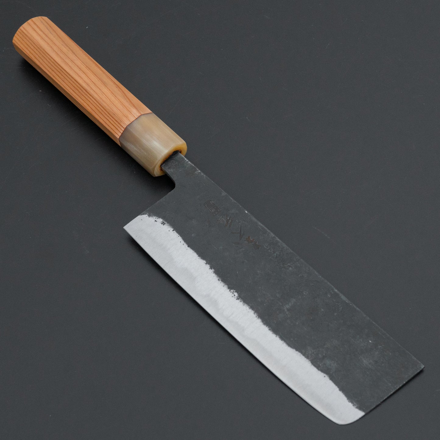 Morihei Hisamoto Kurouchi White #1 Nakiri 165mm Yakusugi Cedar Handle