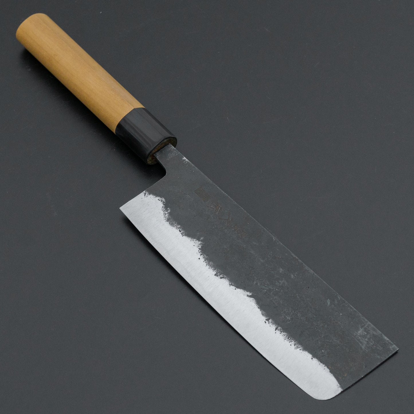 Morihei Hisamoto Kurouchi White #1 Nakiri 165mm Ho Wood Handle (D-Shape)