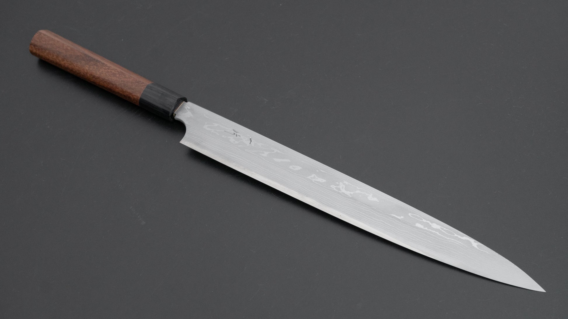 Hitohira Echizen Blue #2 Damascus Yanagiba 270mm Rosewood Handle - HITOHIRA