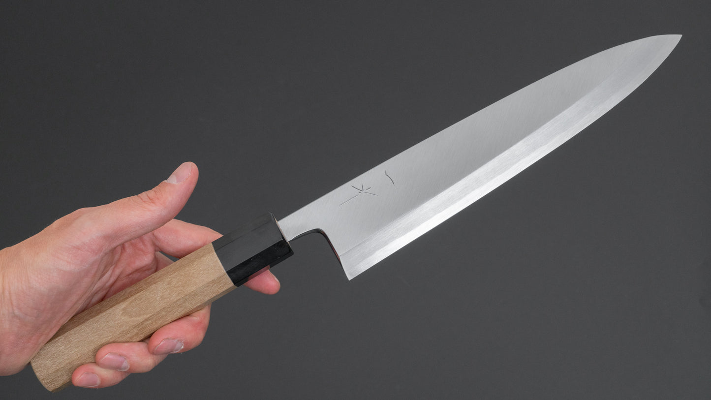 Hitohira Tanaka Manzo White #2 Mioroshi Deba 210mm Ho Wood Handle (Saya) - HITOHIRA