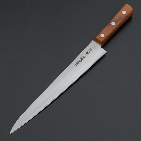 Kanehide Bessaku Stainless Left-Handed Sujihiki 240mm Rosewood Handle