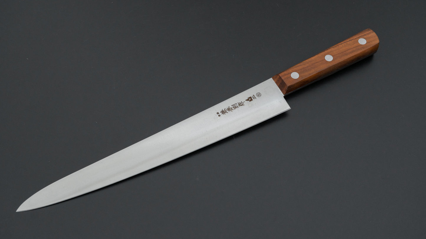 Kanehide Bessaku Stainless Left-Handed Sujihiki 270mm Rosewood Handle