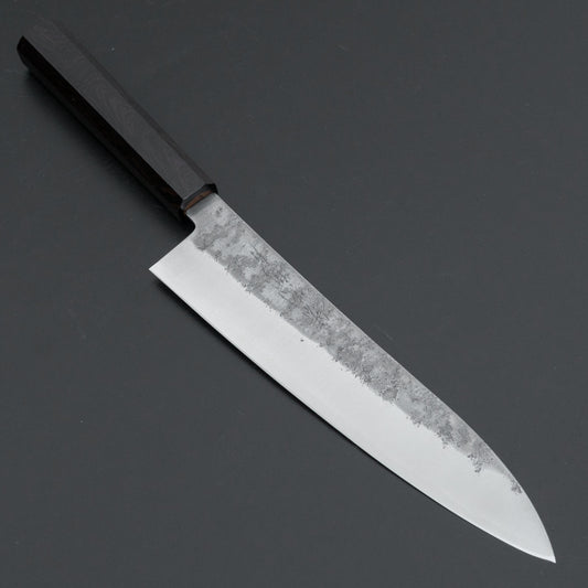 Hitohira Imojiya TH Silver #3 Nashiji Gyuto 210mm Ebony Handle