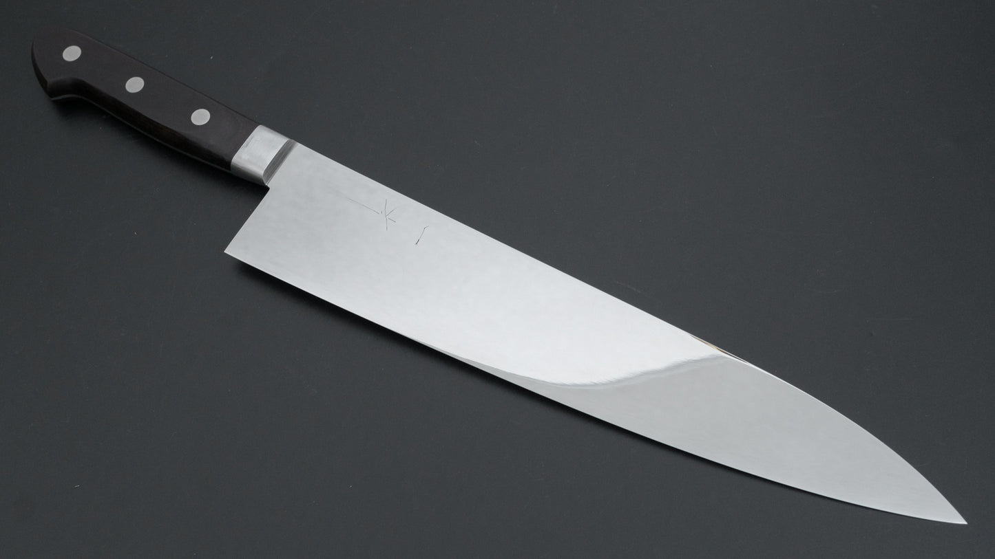 Hitohira Ashi Swedish Stainless Gyuto 300mm Pakka Handle (Mirror Polished)