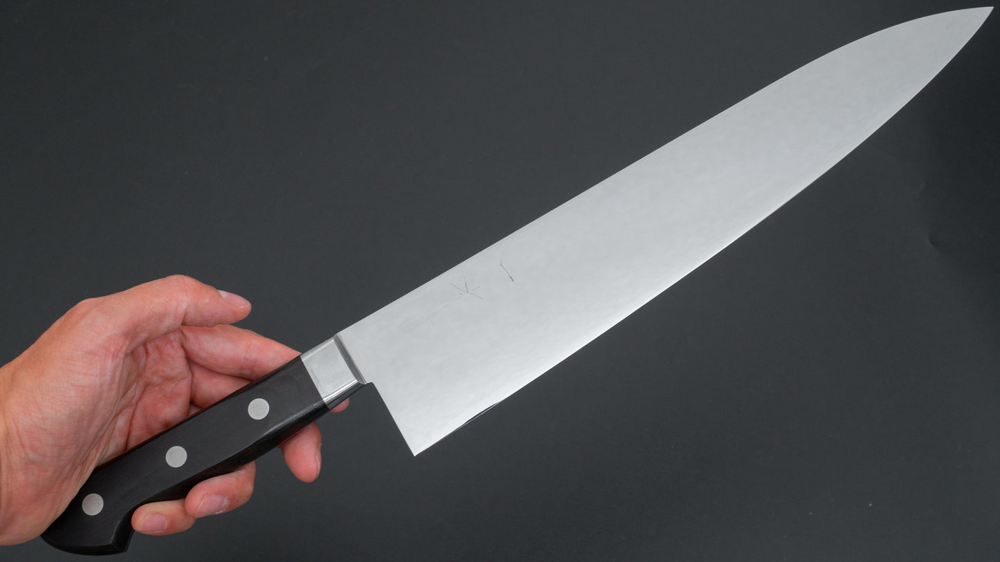 Hitohira Ashi Swedish Stainless Gyuto 300mm Pakka Handle (Mirror Polished)