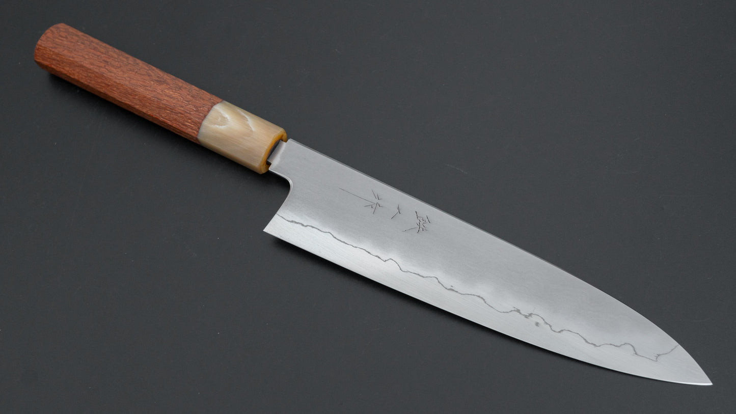 Tetsujin Silver #3 Kasumi Gyuto 210mm Lacewood Handle