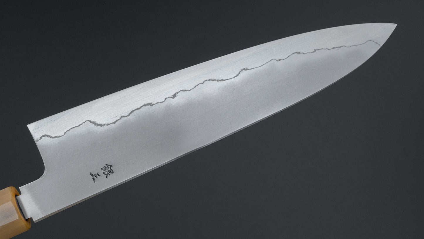 Tetsujin Silver #3 Kasumi Gyuto 210mm Lacewood Handle