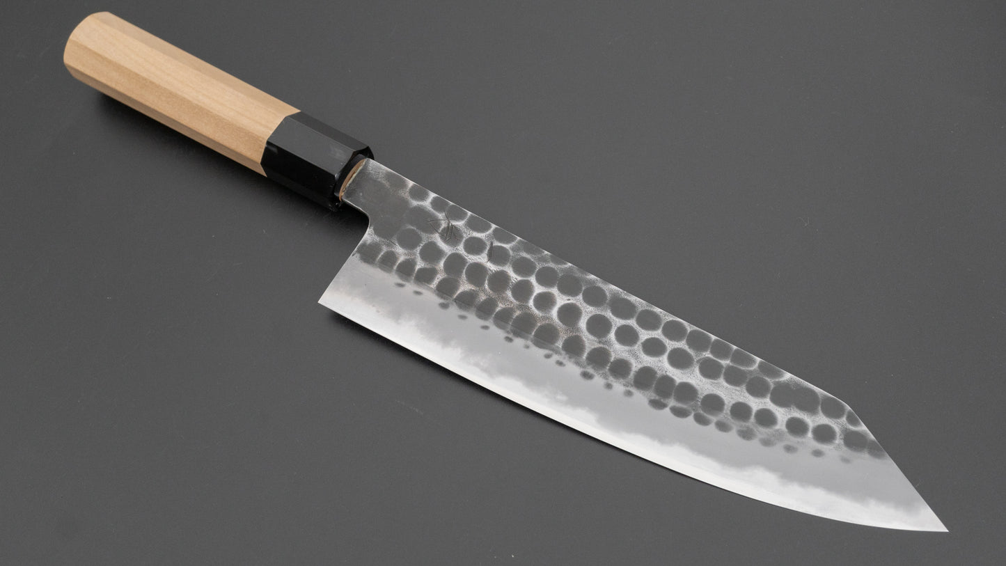 Hitohira Hinode Tsuchime White #2 Kiritsuke Gyuto 210mm Ho Wood Handle (#05)