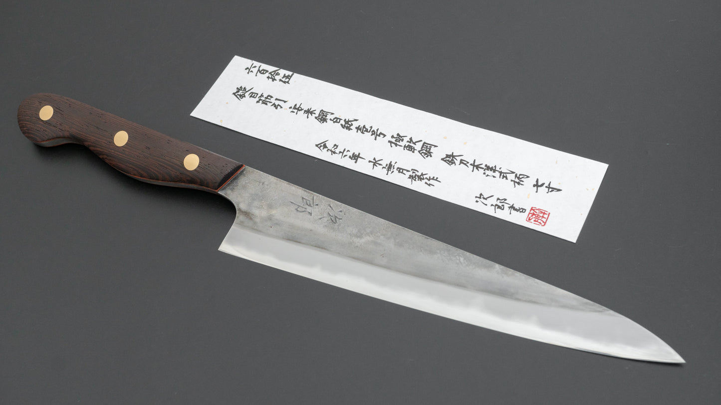 Jiro Tsuchime Yo Sujihiki 210mm Tagayasan Handle (#615)