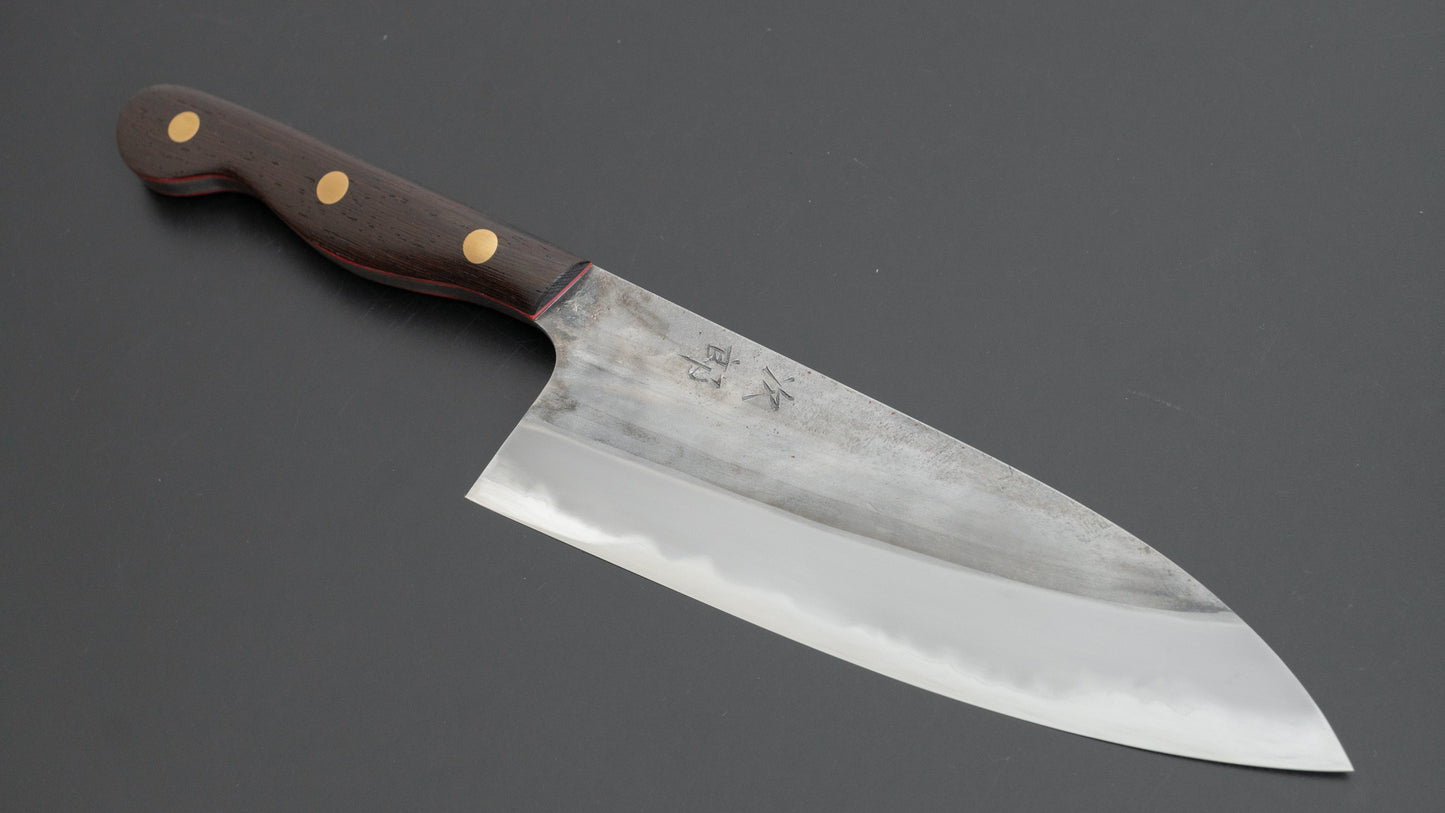 Jiro Tsuchime Yo Santoku 180mm Tagayasan Handle (#619)