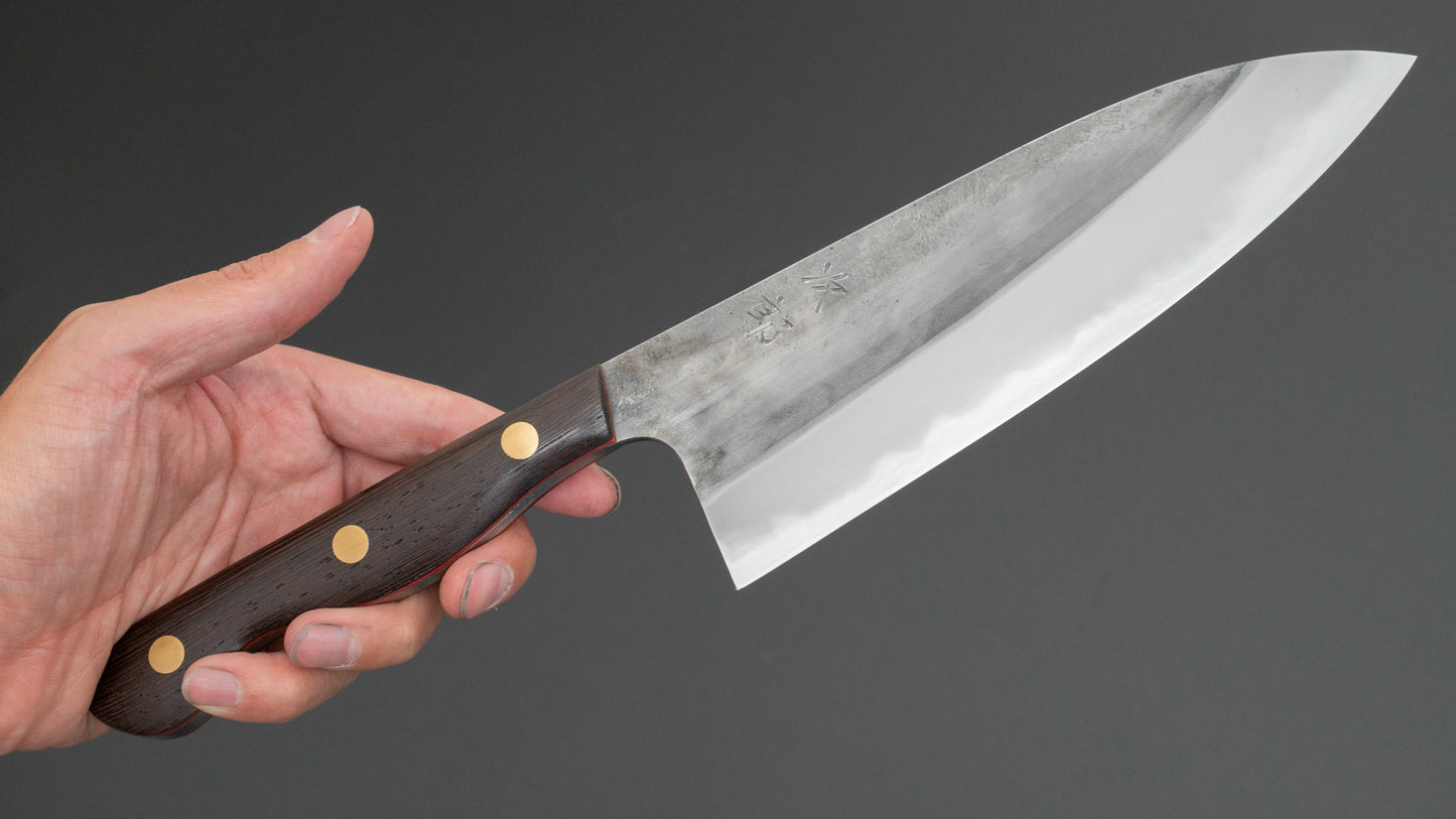 Jiro Tsuchime Yo Santoku 180mm Tagayasan Handle (#619)