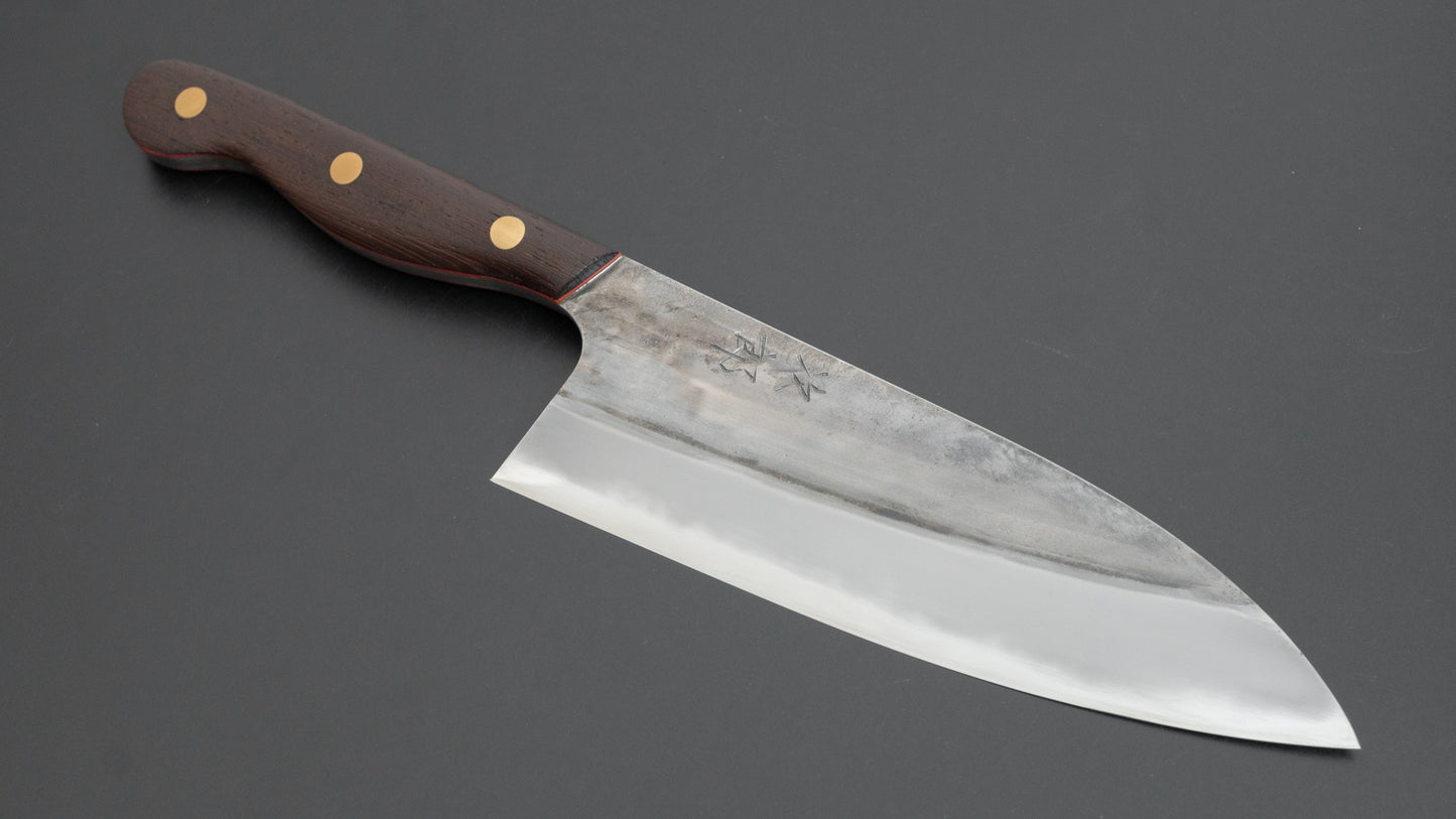 Jiro Tsuchime Yo Santoku 180mm Tagayasan Handle (#620)