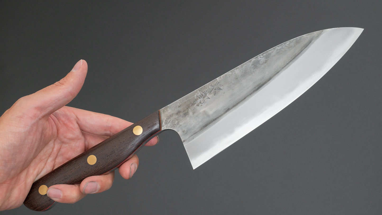 Jiro Tsuchime Yo Santoku 180mm Tagayasan Handle (#620)