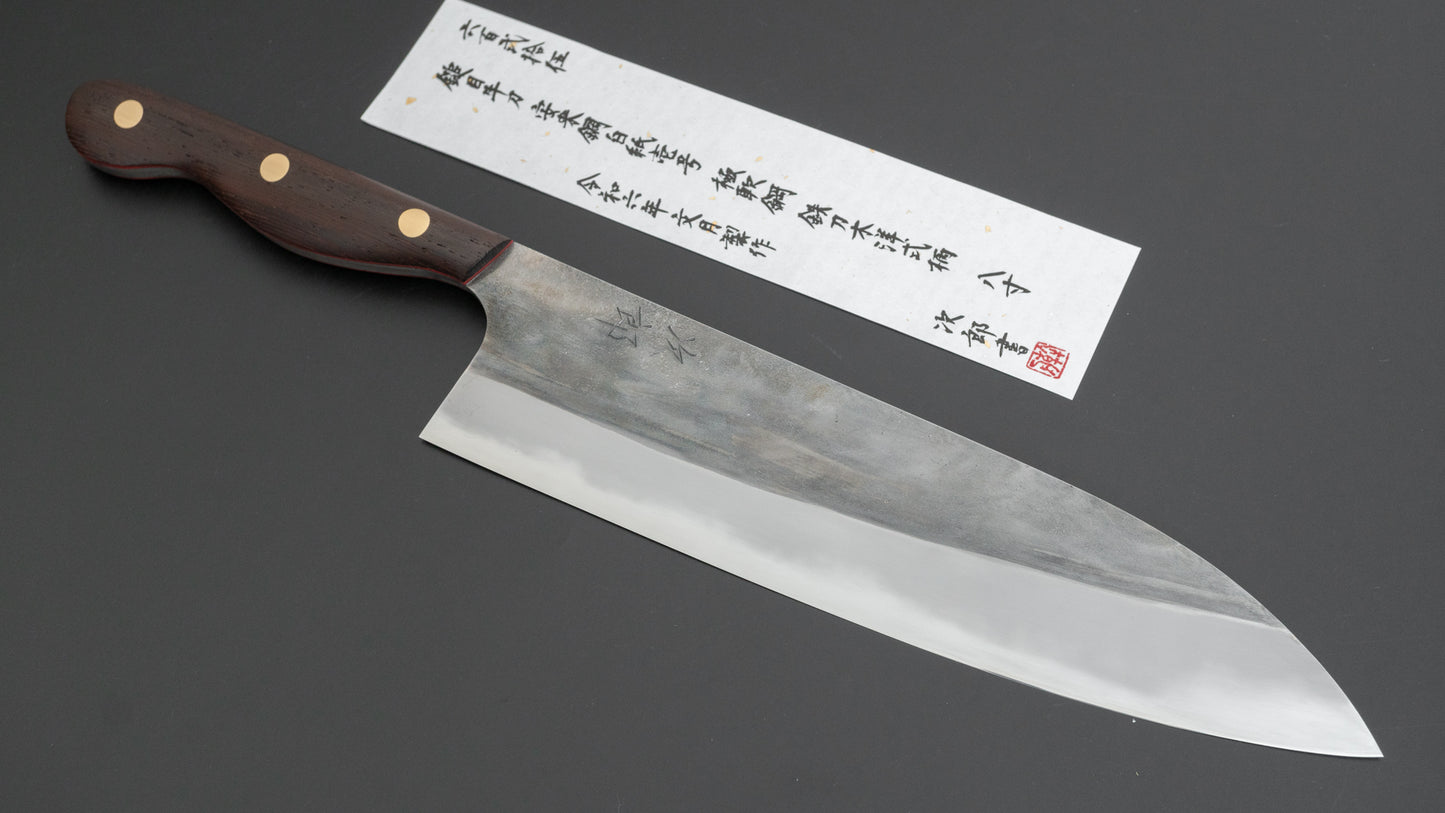 Jiro Tsuchime Yo Gyuto 240mm Tagayasan Handle (#625)