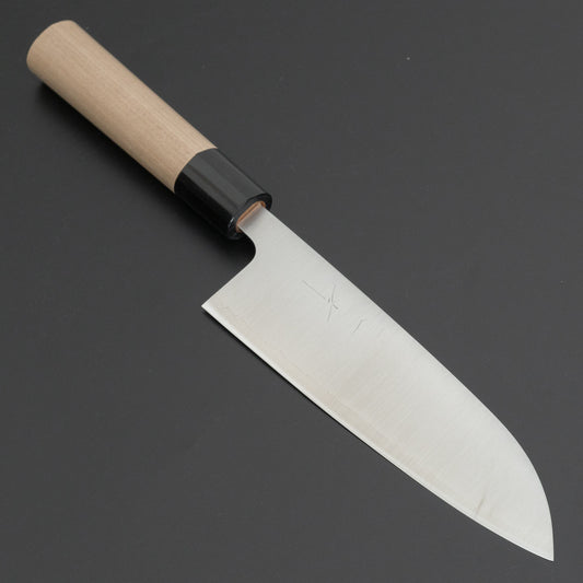 Hitohira Futana Stainless Migaki Santoku 170mm Ho Wood Handle (D-Shape)