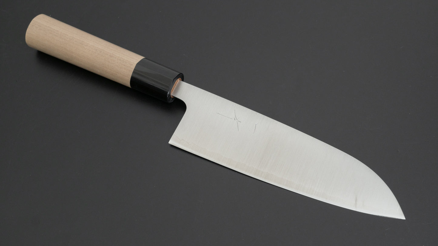 Hitohira Futana Stainless Migaki Santoku 170mm Ho Wood Handle (D-Shape)