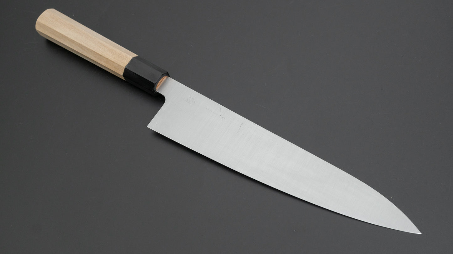 Hitohira Ashi White #2 Gyuto 240mm Ho Wood Handle