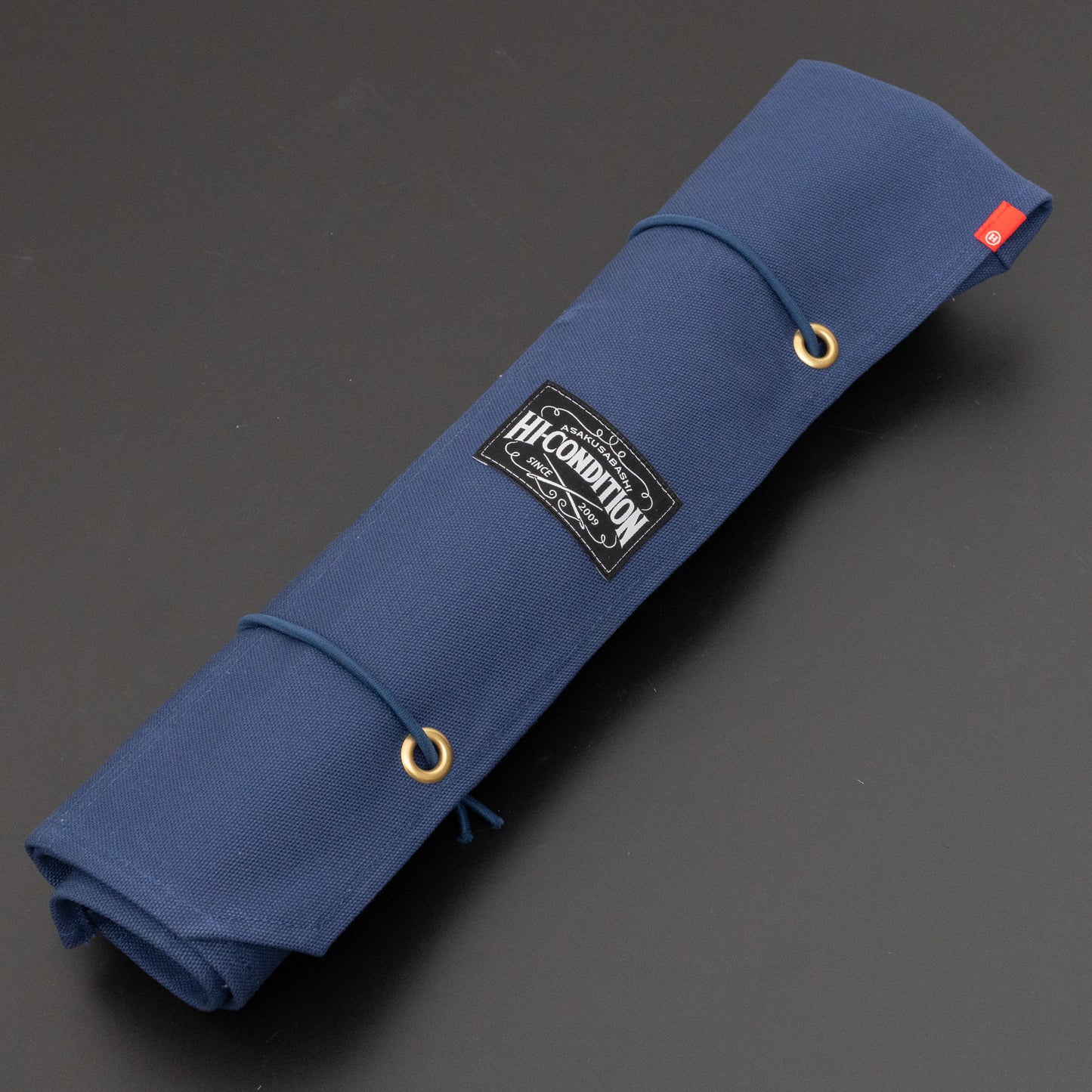 HI-CONDITION Hanpu Canvas 6 Pockets Knife Roll Navy