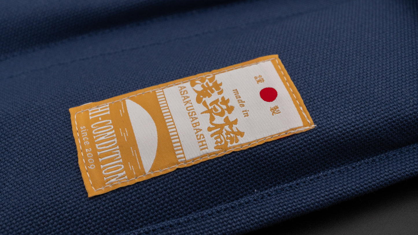 HI-CONDITION Hanpu Canvas 6 Pockets Knife Roll Navy