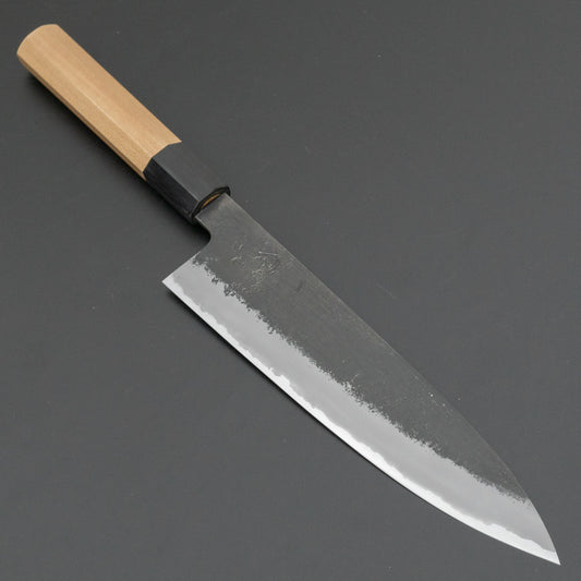 Hitohira Hinode Nashiji White #2 Stainless Clad Gyuto 210mm Ho Wood Handle