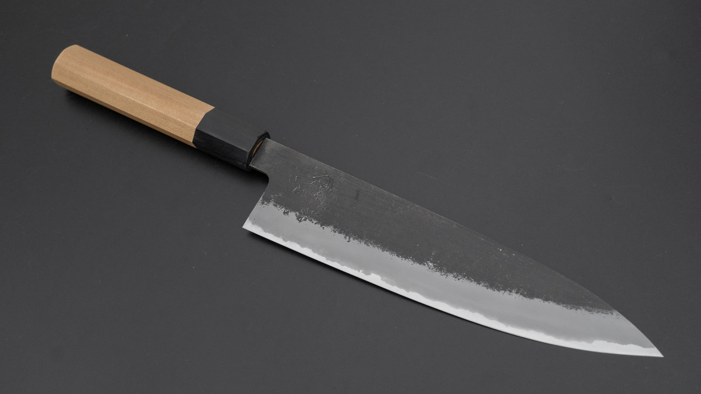 Hitohira Hinode Nashiji White #2 Stainless Clad Gyuto 210mm Ho Wood Handle