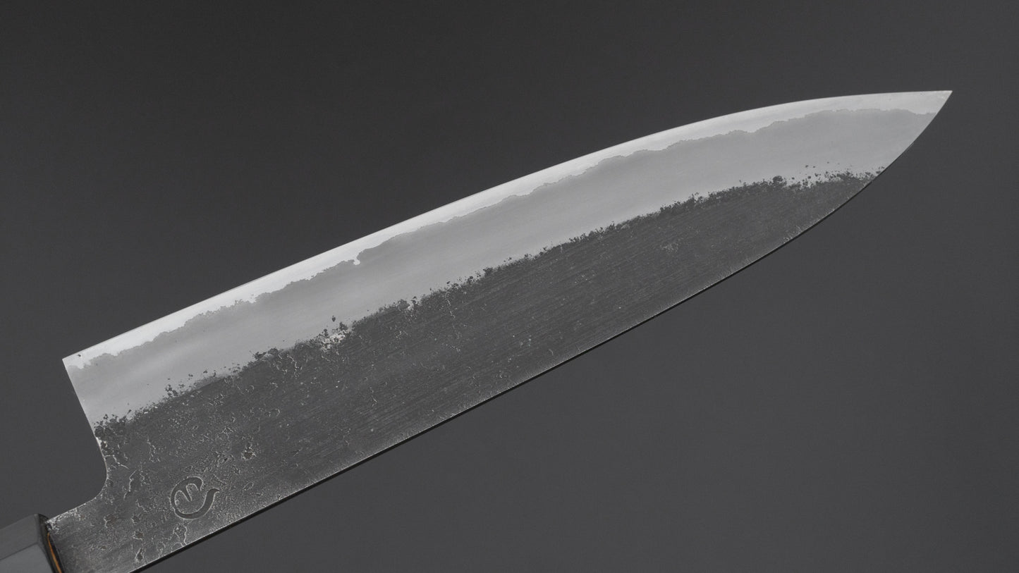 Hitohira Hinode Nashiji White #2 Stainless Clad Gyuto 210mm Ho Wood Handle