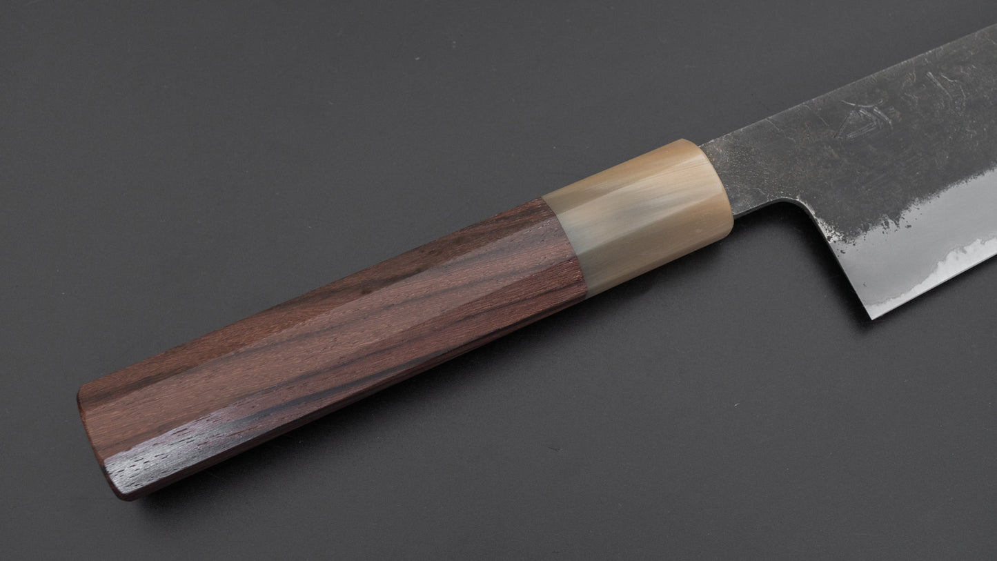 Hitohira Hinode Nashiji White #2 Stainless Clad Gyuto 210mm Taihei Rosewood Handle