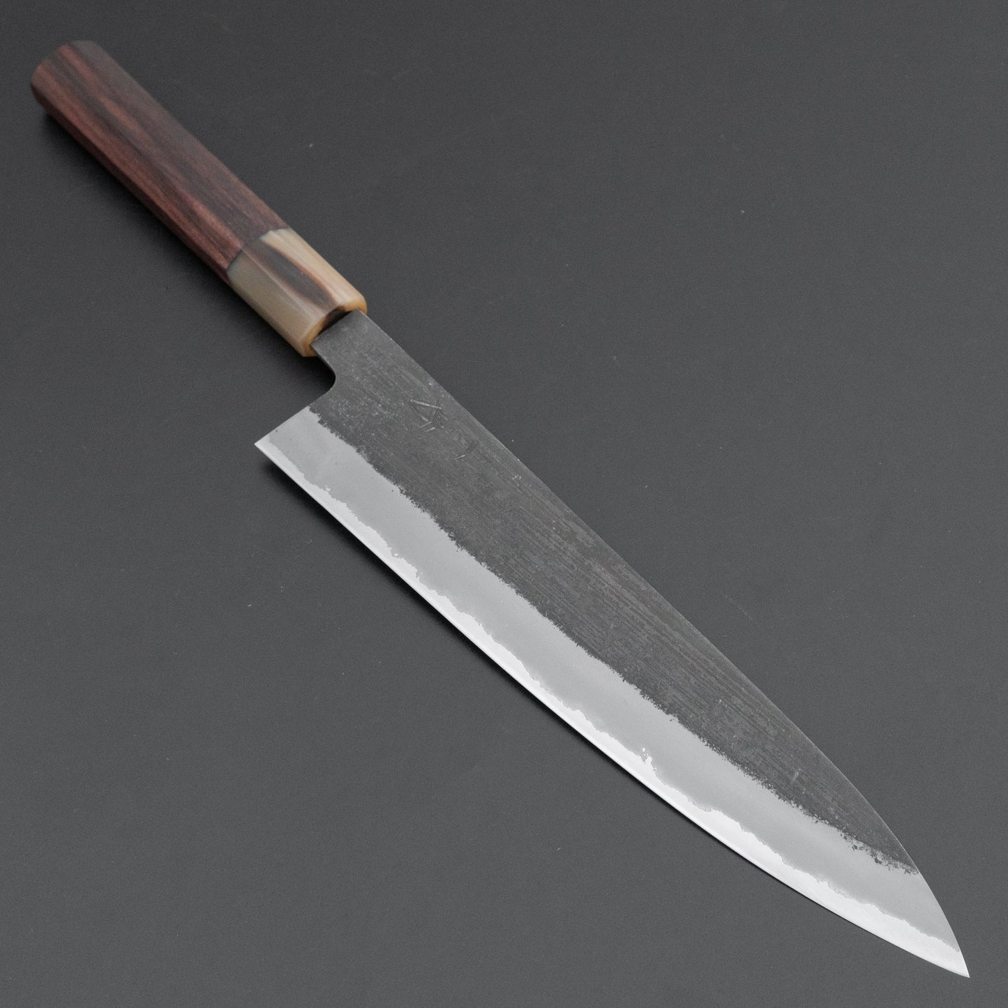 Hitohira Hinode Nashiji White #2 Stainless Clad Gyuto 240mm Taihei Rosewood Handle