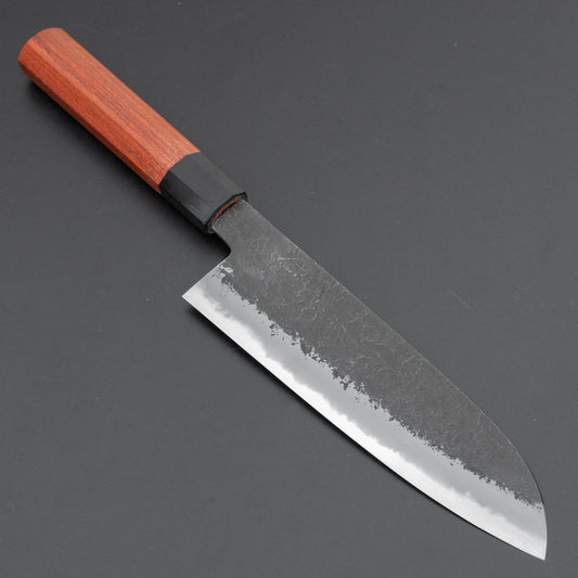 Hitohira Hinode Nashiji White #2 Santoku 180mm Quince Handle