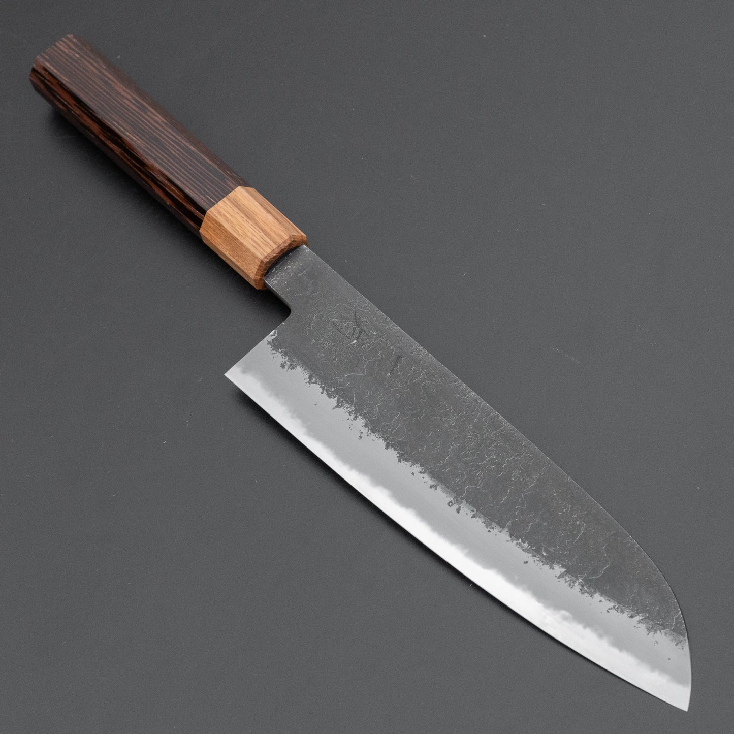 Hitohira Hinode Nashiji White #2 Santoku 180mm Wenge Handle