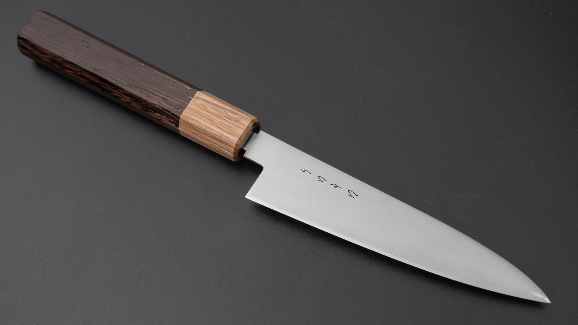 Hitohira KH Stainless Petty 120mm Wenge Handle (Oak Ferrule) - HITOHIRA