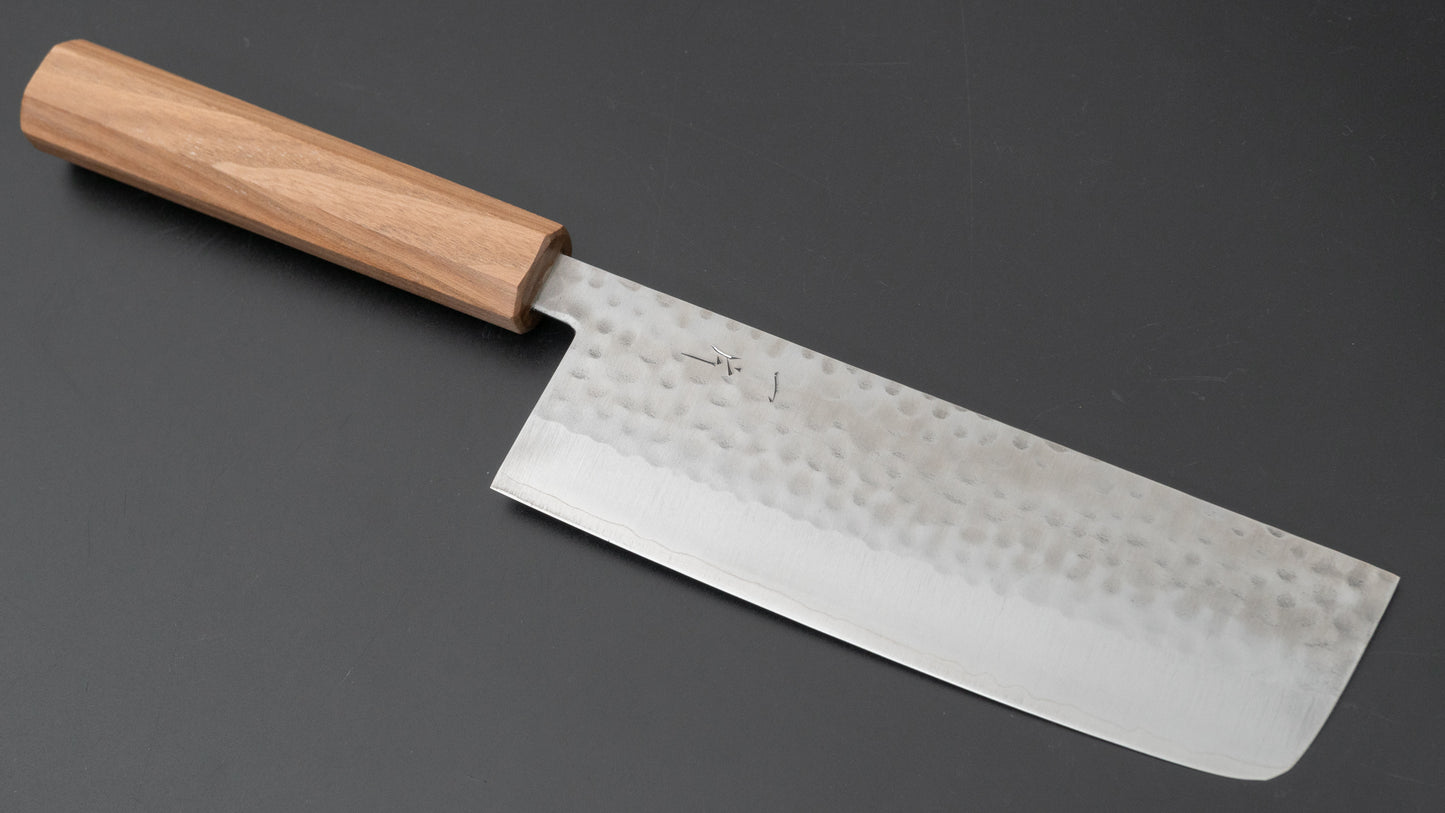 Hitohira NM Tsuchime Nakiri 165mm Enju Handle - HITOHIRA