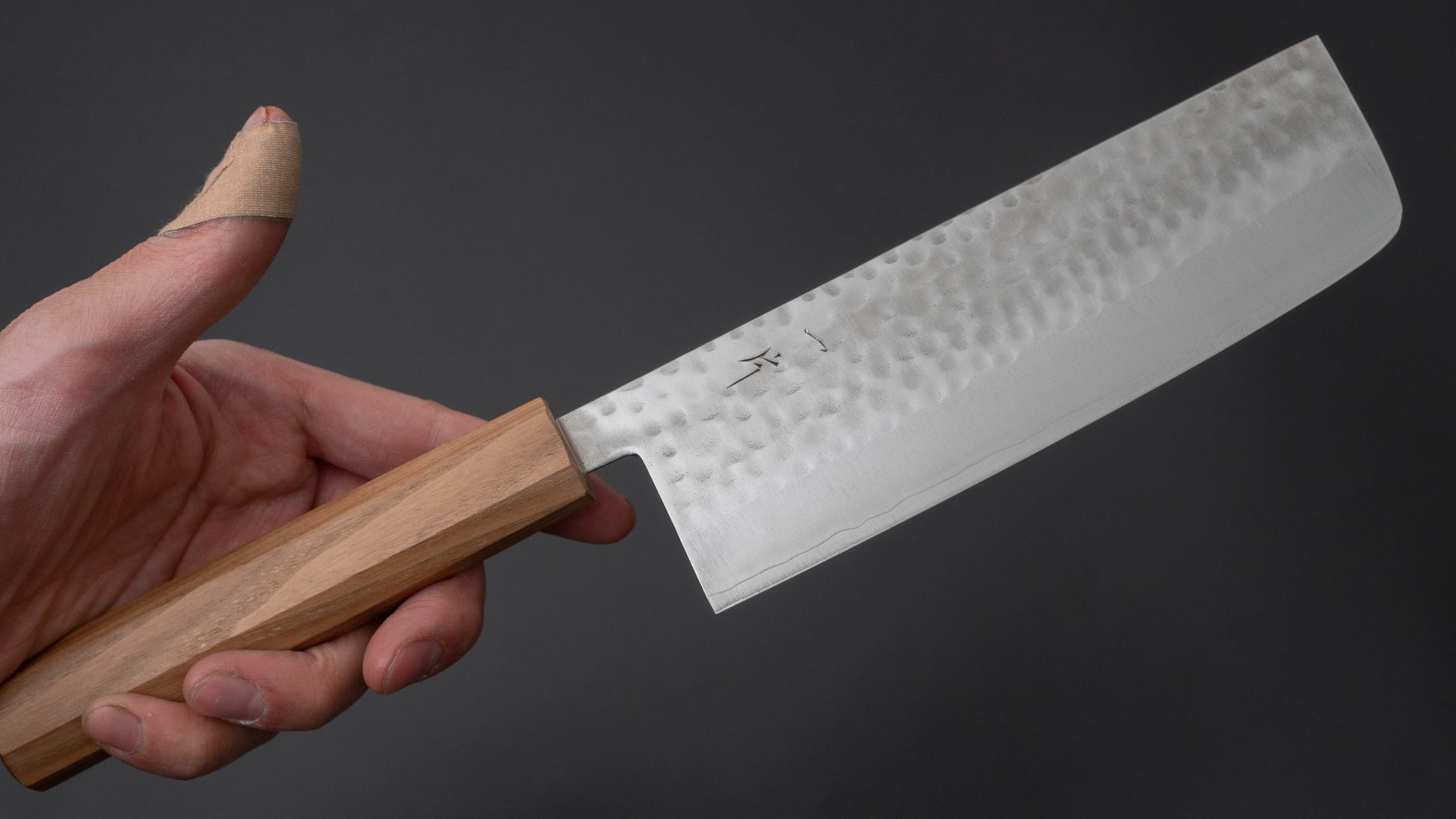 Hitohira NM Tsuchime Nakiri 165mm Enju Handle - HITOHIRA