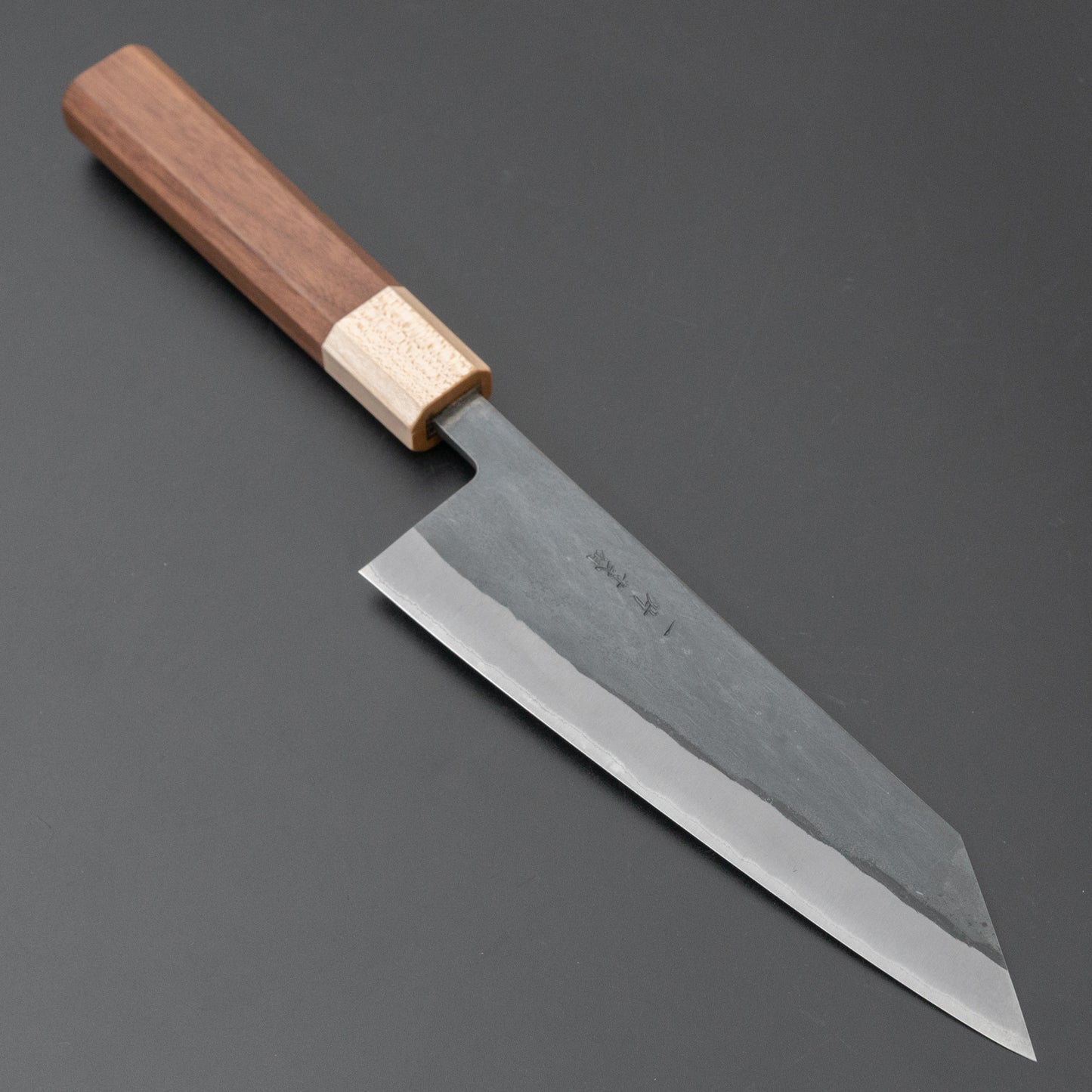 Hitohira TD Blue #2 Stainless Clad Kurouchi Bunka 170mm Walnut Handle - HITOHIRA