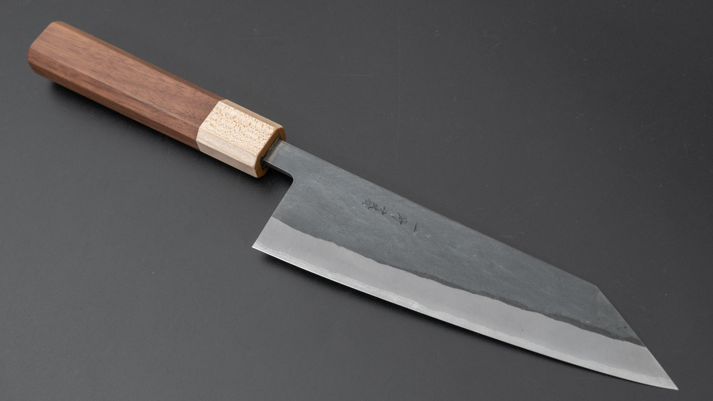 Hitohira TD Blue #2 Stainless Clad Kurouchi Bunka 170mm Walnut Handle - HITOHIRA