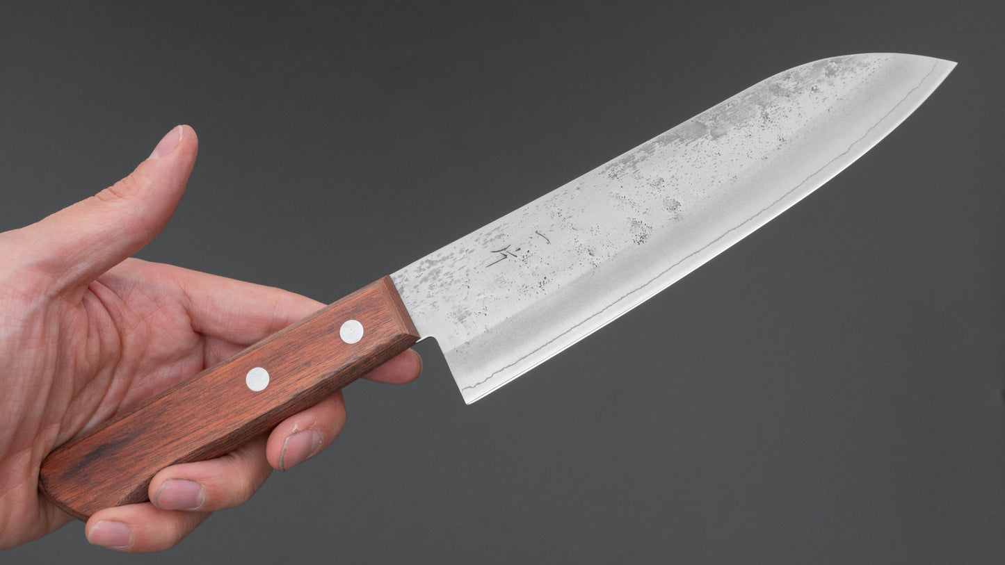 Hitohira S3 Nashiji Santoku 165mm Pakka Handle (No Bolster)