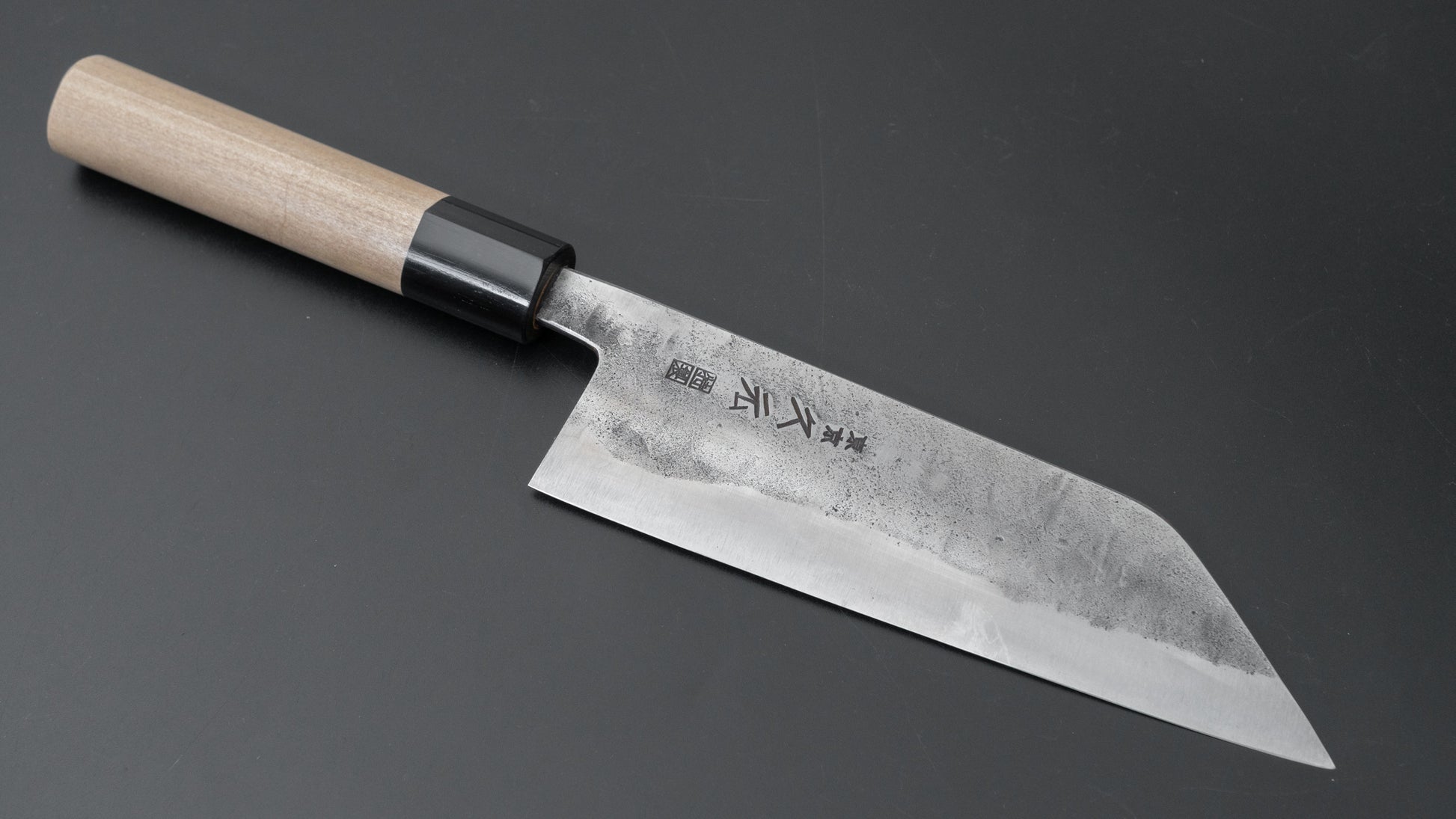 Morihei Hisamoto Blue Super Tsuchime Stainless Clad Bunka 165mm Ho Wood Handle - HITOHIRA