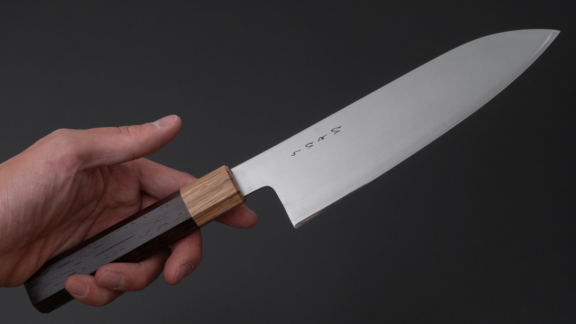 Hitohira KH Stainless Santoku 180mm Wenge Handle - HITOHIRA