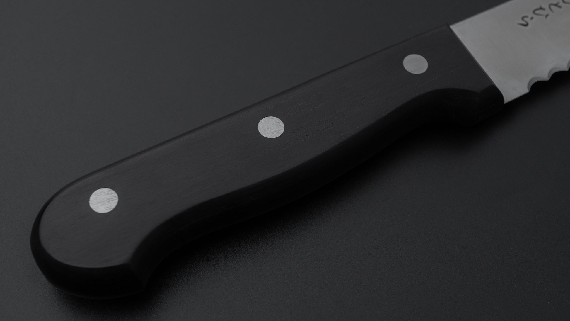 Hitohira Hiragana Bread Knife 250mm Pakka Handle - HITOHIRA