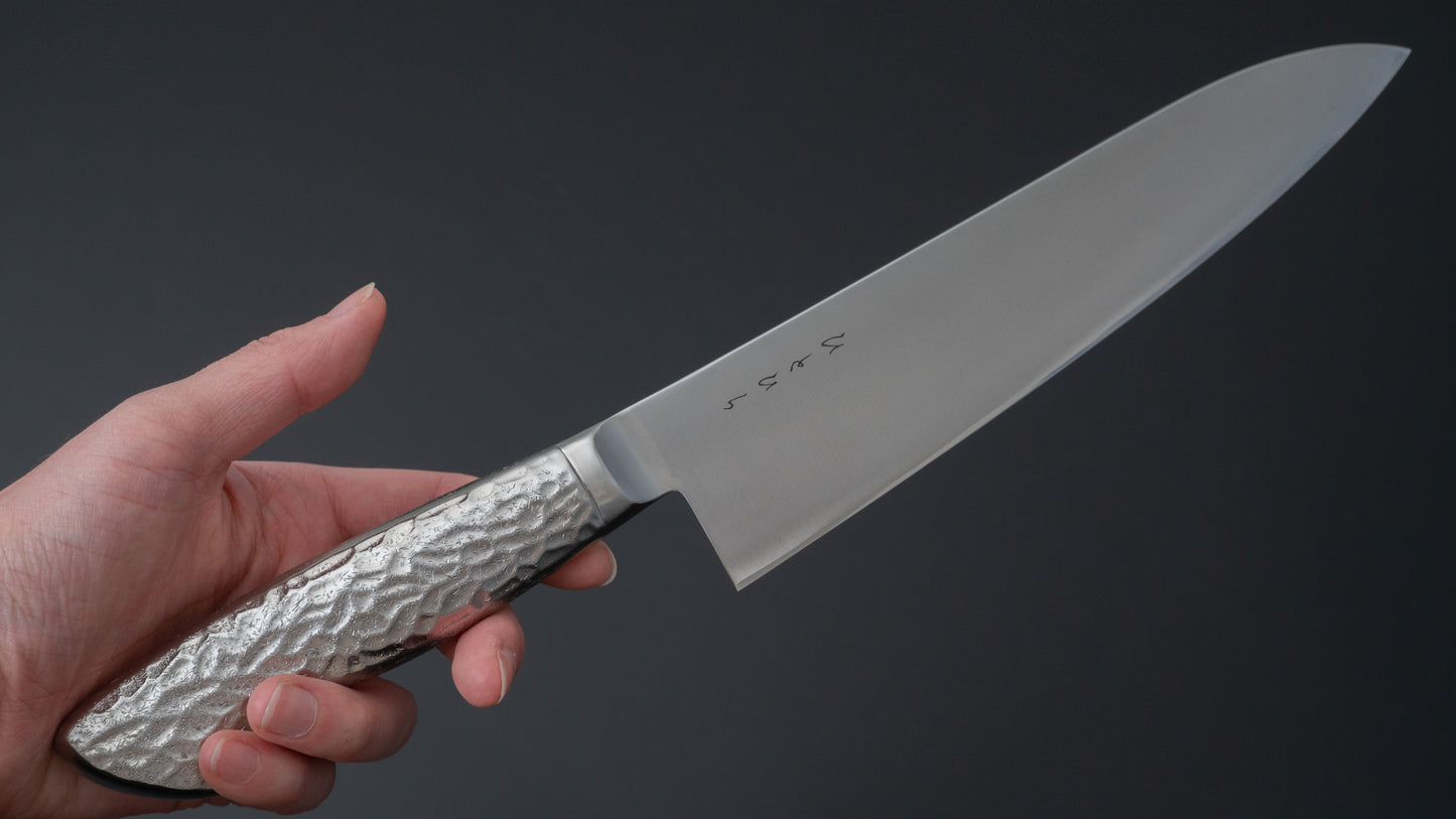 Hitohira KH Stainless Gyuto 210mm Stainless Handle - HITOHIRA