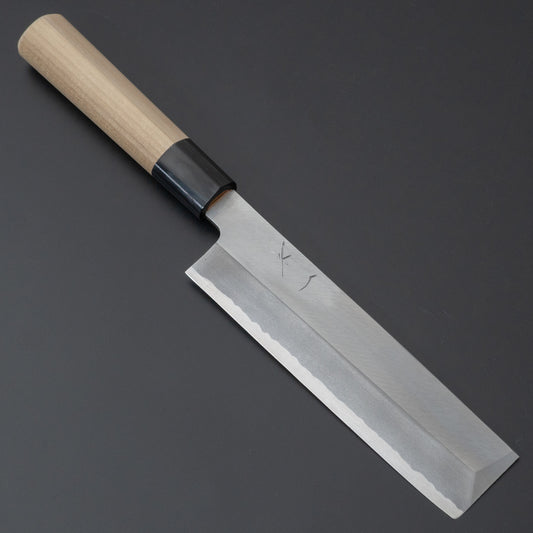 Hitohira Gorobei Blue #2 Usuba 180mm Ho Wood Handle (D-Shape) - HITOHIRA