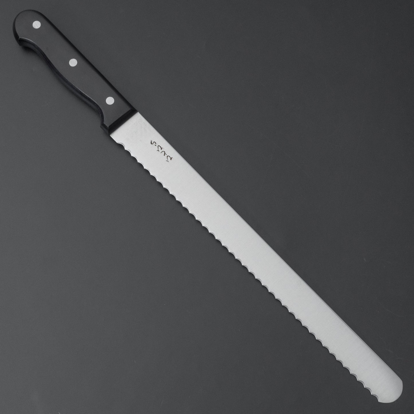 Hitohira Hiragana Bread Knife 300mm Pakka Handle - HITOHIRA